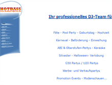 Tablet Screenshot of hotbass-djteam.de